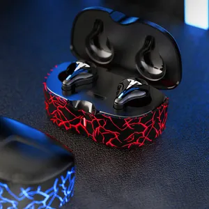 Stereo Earbud True Wireless Cool LED BT Earbuds Gaming Earphone TWS Touch Stereo High-Quality Sound Headphone With Charging Case