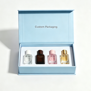 OEM Custom Perfume <b>Box</b> with Foam Insert & Matt Lamination - Recyclable Rigid Grey Board Paper <b>Box</b> for Cosmetic Gift Wholesale - Product Image 1