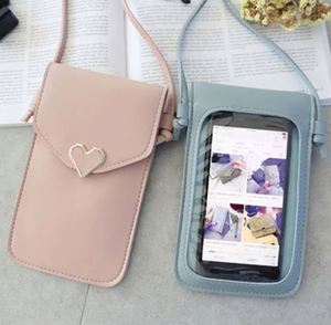 Échantillon gratuit : Sac à main transparent pour femme avec écran tactile, portefeuille simple, sac de sport, sac bandoulière pour téléphone portable - Product Image 3