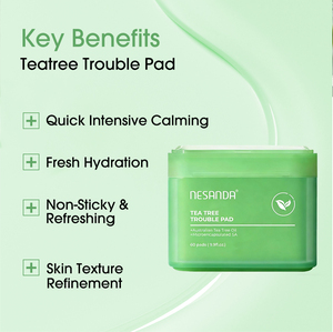 Toallitas Faciales de Árbol de Té con <span class=keywords><strong>Lactobacillus</strong></span> OEM - Calmante y Suavizante para Piel Sensible Propensa al Acné, Mascarilla Facial Hipoalergénica - Product Image 3