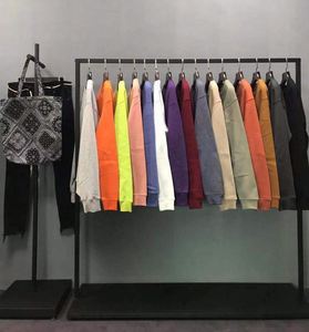 H5555 High Quality Low OEM MOQ Wholesale Custom 345 Gsm Cotton <b>Blends</b> Fleece Lined Crew Neck Sweatshirts - Product Image 3