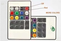 Mini Controlador RGB RF 5050-96, Regulador de Intensidad con Control Remoto Inalámbrico de 20 Teclas para Tira de Luz LED de 4 Pines
