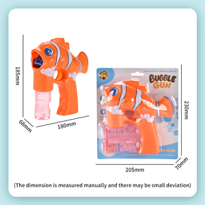 Máquina de <span class=keywords><strong>Burbujas</strong></span> con Forma de Pez, Serie de Animales de Juguete de Verano, Personalizada, con Luz Eléctrica y Música, para Niños - Product Image 6