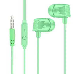 L509 Earphones OEM High Quality Pro In Ear Gaming Earphone Wired Earphones 3.5 mm With Mic Green