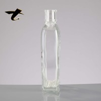 Pot en verre carré de luxe personnalisé 700 ml avec bouchon à vis de qualité alimentaire pour l'emballage de la tequila