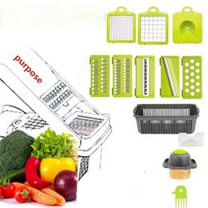 16 in 1 Top Multifunctional <b>Vegetable</b> Chopper Handle Food Grater Chopper <b>Vegetable</b> Slicer Kitchen Cutter Garlic Chopper - Product Image 2