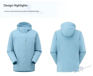 Giacca Unisex Leggera con Protezione Solare UPF 50+, Traspirante e Idrorepellente, Antivento con Cappuccio Regolabile - Product Image 3