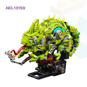 MJI 13159 Adorno Mecánico Camaleón, Bloques de Construcción MOC, Modelo Educativo, Juego de Bloques de Construcción, Juguete al por Mayor - Product Image 1