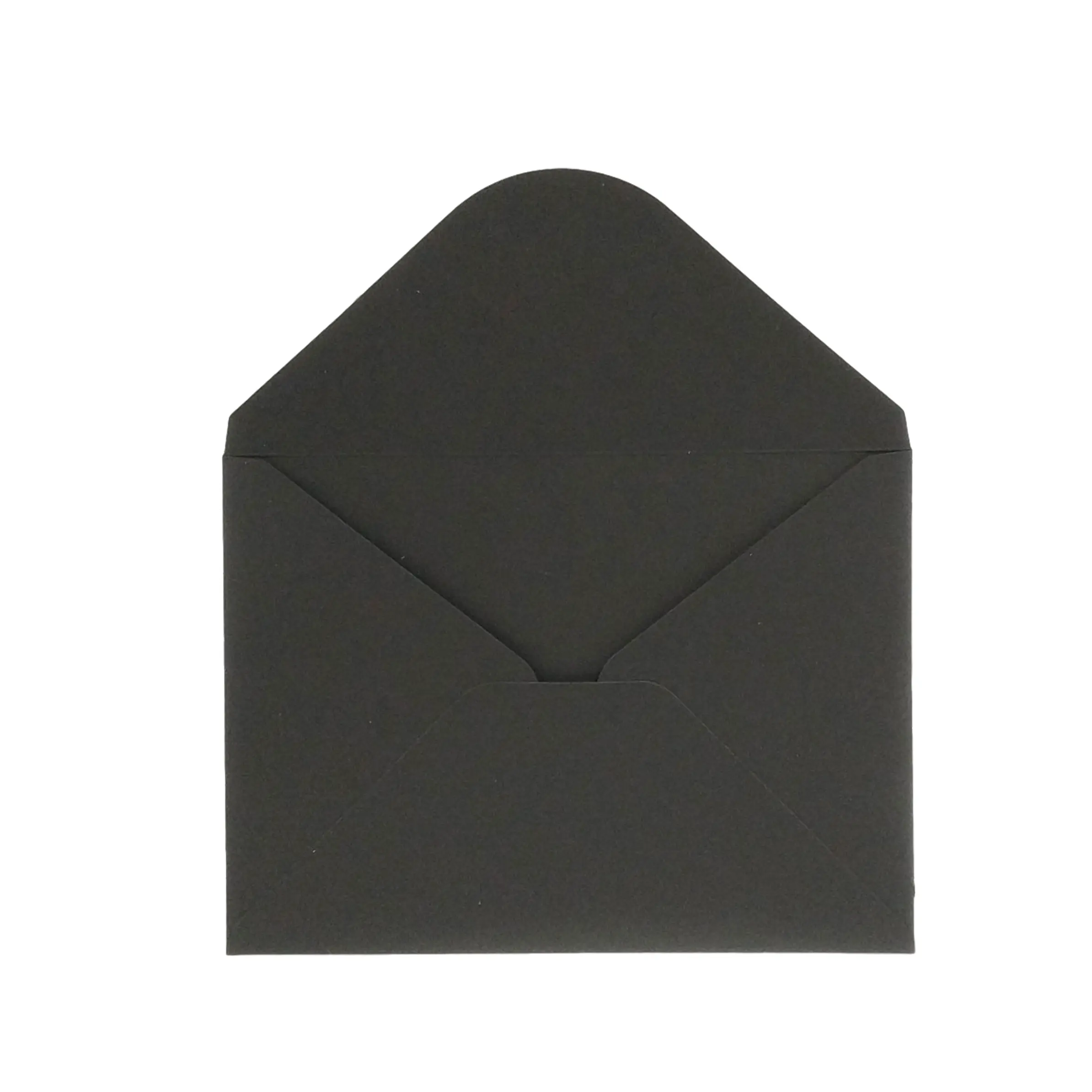 Grosir Logo kustom kertas Foil cap hitam mewah amplop kertas