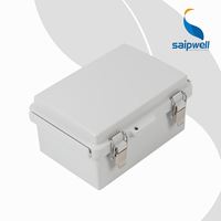 Boîte de jonction électrique Saipwell IP66 125*175*90mm étanche PC boucle en acier inoxydable boîtier IP65 pour l'électronique