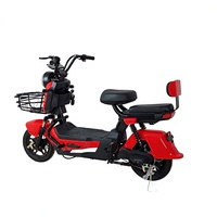 Scooter Eléctrico Antirrobo con Control Remoto, Canasta Delantera y Respaldo para Montaña