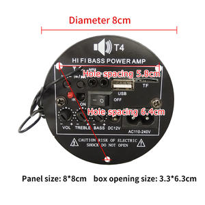 Amplificateur de puissance Hi-Fi miniature T4-220V <span class=keywords><strong>pour</strong></span> la maison, carte audio <span class=keywords><strong>pour</strong></span> voiture 12V, <span class=keywords><strong>Bluetooth</strong></span> intégré, <span class=keywords><strong>récepteur</strong></span> de décodage FM, son numérique - Product Image 5