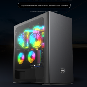 Boîtier d'ordinateur de jeu de PC <span class=keywords><strong>ATX</strong></span> PC en verre trempé blanc de bureau d'OEM pleine <span class=keywords><strong>tour</strong></span> - Product Image 3