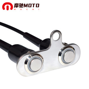 Interruptor de manillar corto para motocicleta Mochi, resistente al agua, modificado para luces y bocina de moto - Product Image 1