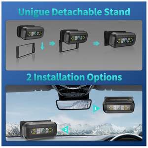 Monitor de Presión y Temperatura de Neumáticos Externo TPMS Universal para Automóviles con Pantalla LCD Solar Inalámbrica para Remolques de Viaje RV - Product Image 4