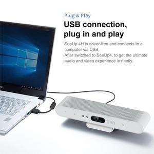 Cámaras UBS 4K con Audio y Video, Control Remoto, Unidad de Video Gratuita para Sala de Reuniones, Conexión Blanca, Plug and Play, Cámara <span class=keywords><strong>Web</strong></span> - Product Image 3