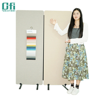 Panneaux de séparation de bureau Ofisolution 100% polyester, insonorisés, modulaires, panneaux de confidentialité autonomes, séparateurs de pièce