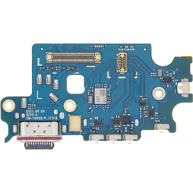Mobile Phone S22 Plus Charging Port Board for Samsung Galaxy S22 + 5G S906B USB Dock Charger Replacement