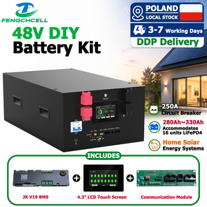 Poland Local Stock DDP JK V19 200A BMS Stackable Diy Battery Box Racks Lithium Battery <b>Kit</b> Metal Shell for Off-gird <b>Power</b> System - Product Image 1