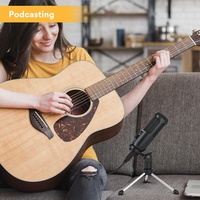 Microphone de conférence de bureau OEM Ensemble de micro USB Microphone d'enregistrement sonore pour podcast avec contrôle du volume Microphone de jeu