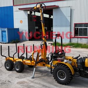 Petit tracteur <span class=keywords><strong>remorque</strong></span> forestière <span class=keywords><strong>remorque</strong></span> à bois avec <span class=keywords><strong>grue</strong></span> avec <span class=keywords><strong>grue</strong></span> forestière de 4.2m - Product Image 5