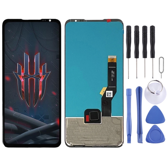 Repair Parts Mobile Phone Replacement AMOLED LCD Screen + Touch Screen Digitizer Assembly for ZTE Nubia Red Magic 6s NX669J