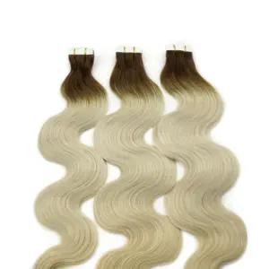 No shedding Individual tape in Human Hair Extensions factory price provide free sample