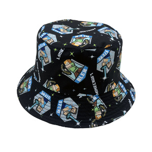 Sombrero de pescador unisex con estampado de <span class=keywords><strong>Minecraft</strong></span> transfronterizo, estilo hip-hop, de ala plana, con diseño de personaje de dibujos animados, para exteriores y protección solar. - Product Image 2