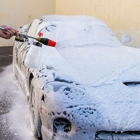 Outil de construction de haute qualité 2023 / Outil de lavage de voiture / Lance à mousse haute pression / Canon à mousse pour nettoyage de voiture DIY avec bouteille transparente de 1 L