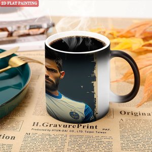 Mug magique en céramique noir givré de 11 oz sensible à la chaleur pour les loisirs du week-end - Product Image 5