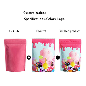 Custom Soft Touch richiudibile cerniera Foil Mylar Bag PET in plastica Stand up Pouch per <span class=keywords><strong>patatine</strong></span> con odore composito - Product Image 4