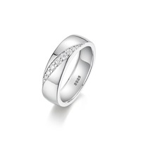 925 Sterling Silver Morganite Wedding Band 18K Gold Plated Fine Jewelry Factory Wholesale Custom Engagement Gift