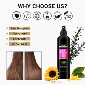 <span class=keywords><strong>Spray</strong></span> <span class=keywords><strong>Protecteur</strong></span> Thermique Capillaire Bio Anti-Frisottis Sans Rinçage à la Kératine, Protéine de Riz, Huile d'Argan et Romarin, Marque Blanche en Gros - Product Image 4