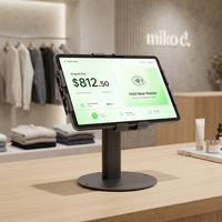 Tableta Android NFC de 12 Pulgadas con Pantalla 2K, Chip NFC NXP, Terminal POS Certificado por EMVCo con Base de Carga Multipuerto Desmontable