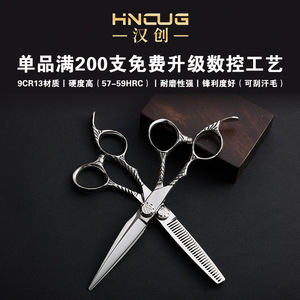 Hairdressing Scissors Set 6 Inch Stainless Steel Flat Shears Thinning Shears Hair Styling Tools - Product Image 2