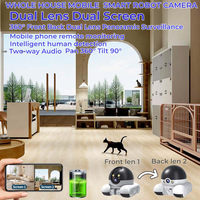 Robot Inteligente con IA para Mascotas 2026 - Cámara Dual HD 2K 360° °   Cámara de Seguridad Móvil, Control por Aplicación con Audio Bidireccional para Perros y Gatos