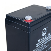 Batterie VRLA 12V 5Ah MVVTON en gros pour système audio de voiture, alimentation de secours, volets roulants, rechargeable haute capacité