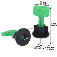 Kit professionnel de clips et cales réutilisables en plastique pour l'alignement des carreaux muraux et de sol en gros
