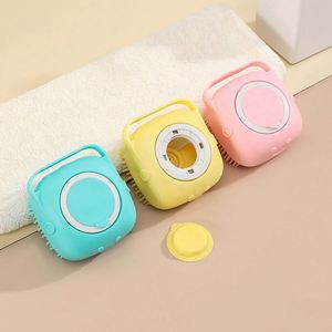 Portable Shower Silicon Shampoo 2-In-1 Soft Safety Hair Brush Dog Bath Brushes and Cat <b>Pet</b> <b>Bathing</b> Products for Travel - Product Image 1
