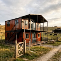 Maison conteneur extérieure de haute qualité à deux étages, extensible, pour camping et hébergement