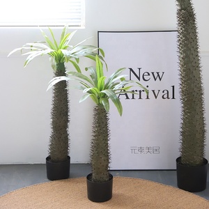 Árbol de Cactus Artificial de 90-167 cm, Plástico Verde, Planta de Euphorbia Artificial en Maceta, Decoración Interior y Exterior - Product Image 5