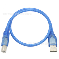 Câble d'imprimante USB en gros, fil tressé en PVC, haute durabilité, cordon de charge rapide pour téléphone portable, appareil photo, imprimantes, appareils numériques