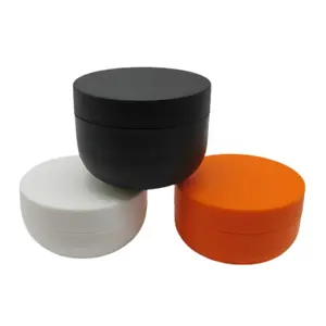 Contenant vide en plastique pour soins de cheveux, en forme de bol noir, récipient de Production, 30g- 500g, 30 pièces