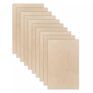 Factory Wholesale Basswood Plywood 2mm 3mm 4mm 5mm 6mm 7mm Basswood Sheets For Laser Cut Diy Model Craft Puzzle Toys