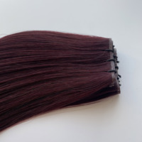 Extensions de cheveux Genius Weft 100% cuticules intactes, d'un seul donneur, invisibles par rapport aux extensions cousues à la main, sans cheveux de retour, peuvent être coupées pour usage en salon