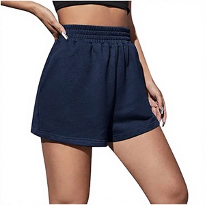 Shorts Deportivos Casuales para Mujer, Color Negro, con Cordón Ajustable y Cintura Elástica, para Gimnasio y Descanso - Product Image 3
