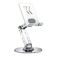 Support de bureau pliable et portable en métal, rotation à 360°, robuste, réglable, étanche et stable