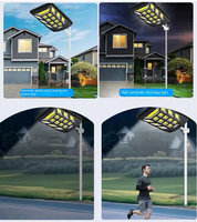 Lampadaire solaire intégré extérieur, éclairage de rue lumineux, lampe ABS IP65, éclairage LED solaire pour route et jardin 1000W 2000W