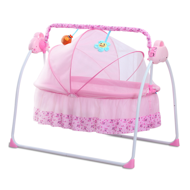 Electric Baby Crib Free and Fast Shipping Multifunctional Cradle Portable Rocking Bed New Born Sleeping Basket