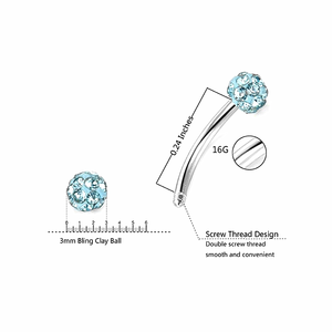 Anillo <span class=keywords><strong>de</strong></span> Ceja Falso <span class=keywords><strong>de</strong></span> Acero Inoxidable <span class=keywords><strong>de</strong></span> 16G, Anillo <span class=keywords><strong>de</strong></span> Labio, Joyería para Piercing Corporal - Product Image 3